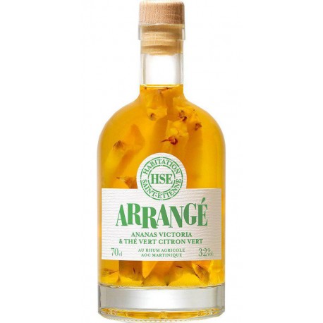 HSE Arrangé rhum aromatisé ananas Victoria thé vert citron vert 32%