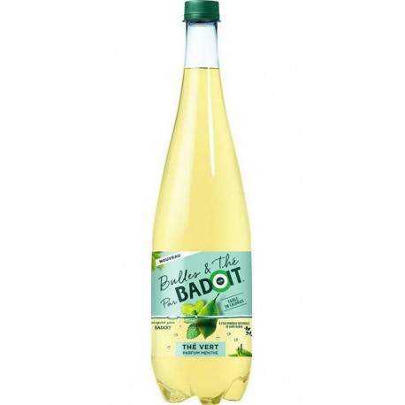 Badoit Boisson gazeuse au thé à la menthe 1L