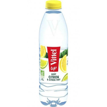 Vittel Up Eau minérale saveur citron et citron vert BIO 1L