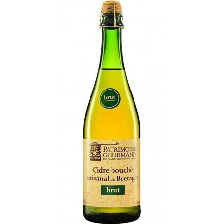 Patrimoine Gourmand Cidre brut artisanal de bretagne 5% 75 cl 5%vol.