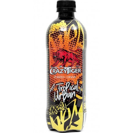 Crazy Tiger Boisson énergétique tropical urban 50 cl