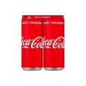 Coca-Cola Boisson gazeuse au cola goût original 4 x 25 cl