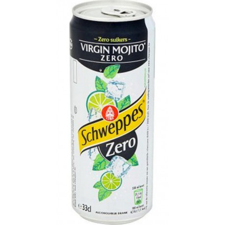 Schweppes Virgin Mojito Zéro 6x33cl (lot de 4 packs de 6 soit 24 canettes)