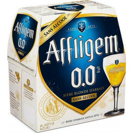 Affligem Bière sans alcool - 6 x 25 cl 0.01% 6 x 25 cl 0.01%vol.