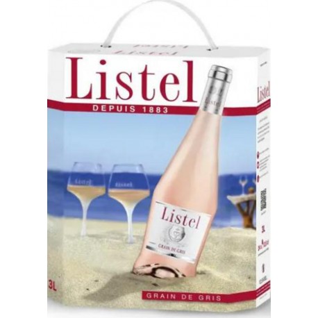 Listel Vin Rosé I.G.P Grain de Gris Cubi Fontaine 3L