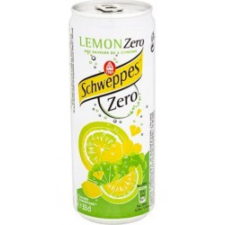 Schweppes Lemon Zéro 33cl (lot de 12 packs de 6 soit 72 canettes)