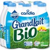 CANDIA Grandlait lait demi-écrémé bio UHT 6x1L