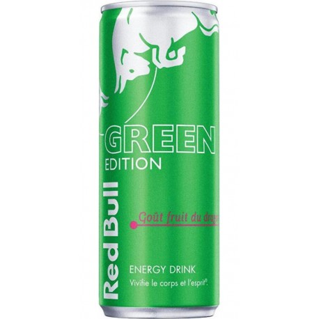 Boisson énergisante Red Bull Fruits du Dragon Green Edition 25cl