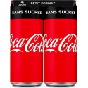 Coca-Cola Boisson gazeuse au cola sans sucres 4 x 25cl (pack de 4)