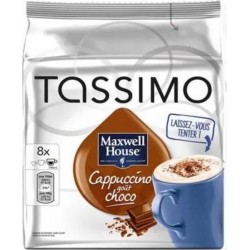 TASSIMO Maxwell House Cappuccino gout choco x8 dosettes