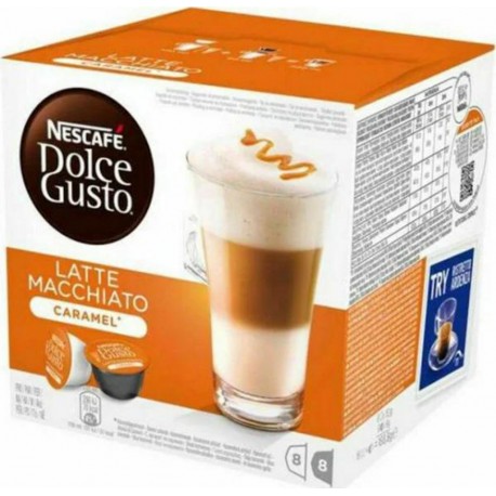 Dolce Gusto Latte Macchiato Caramel 8+8 145,6g 16 capsules