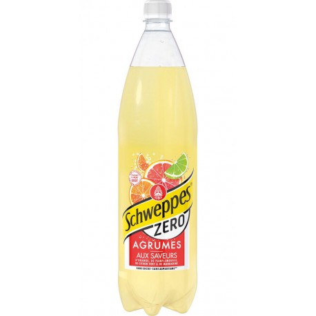 Soda Schweppes Agrum' Zero Bouteille 1,5L
