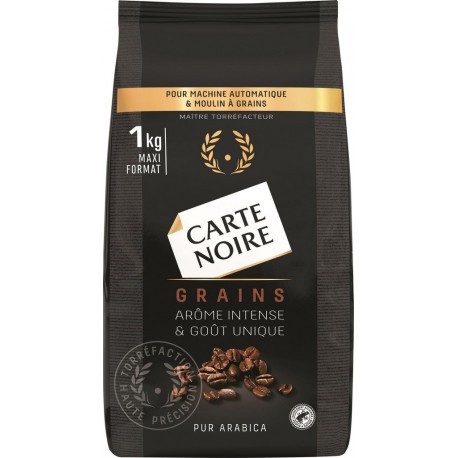 CARTE NOIRE Café en grains Classique 100% Arabica 1Kg
