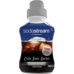 Sodastream Concentré Cola sans Sucres 500ml (lot de 8 flacons)