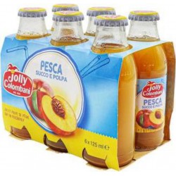 JOLLY COLOMBANI NECTAR PECHE 125ml (lot de 4 packs de 6 soit 24 bouteilles)