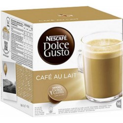 Dolce Gusto Café au lait x16 (lot de 4 boîtes soit 64 capsules)