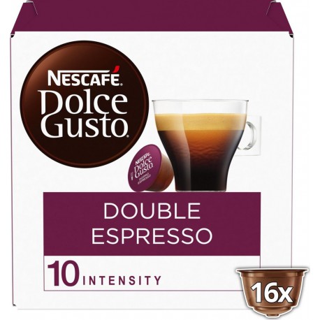 NESCAFE Café Capsules Compatible Dolce Gusto Double Espresso (16 capsules)