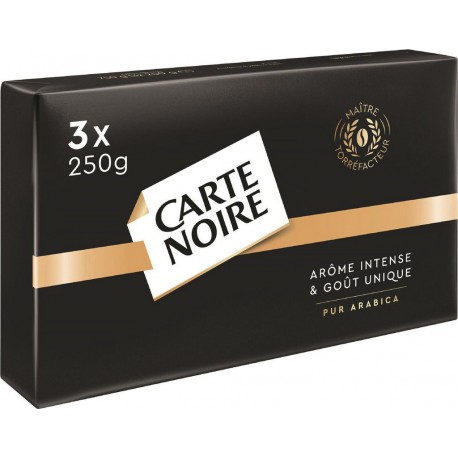 CARTE NOIRE Café moulu Classique 100% arabica 250g (pack de 3)