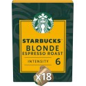 STARBUCKS Café capsules Compatibles Nespresso blonde expresso roast (18 capsules)