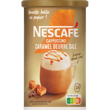 NESCAFE Cappuccino Caramel Beurre Salé 261g