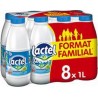Lait Lactel Vitamine D demi-écrémé 1L (pack de 8)