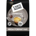 CARTE NOIRE Café dosettes Espresso n°8 compatibles Senseo (60 dosettes)