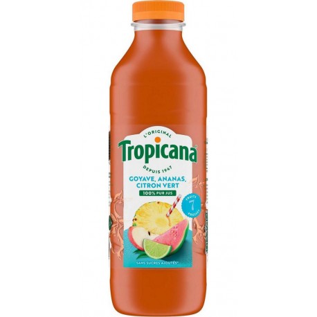 TROPICANA GOYAVE ANANAS CITRON VERT PET SAMBA 1L