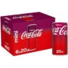 COCA-COLA Soda au Cola Goût Cherry 20cl (pack de 6)