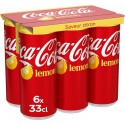 COCA-COLA Soda LEMON 33cl (pack de 6)