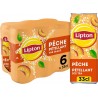 LIPTON Boisson Thé Glacé Pétillant Pêche 6x33cL (pack de 6)