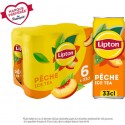 LIPTON Boisson Thé Glacé Pêche 6x33cL (pack de 6)