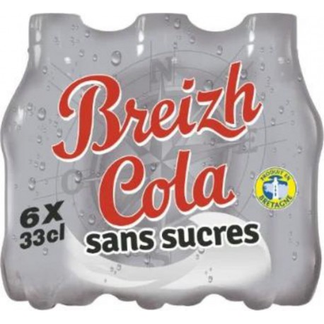 Breizh Cola Soda sans sucre 33cl (pack de 6)